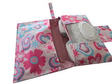 Load image into Gallery viewer, Pink hearts Nappy Wallet