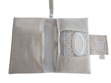 Load image into Gallery viewer, Natural Linen Nappy Wallet