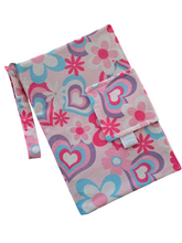 Load image into Gallery viewer, Pink hearts Nappy Wallet