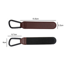 Load image into Gallery viewer, Tan Faux Leather Pram Hooks