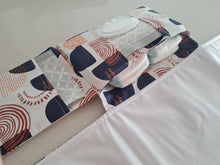 Load image into Gallery viewer, Geometic Rainbow Nappy change mat clutch (Pre Order - Dispatches in 12 days)