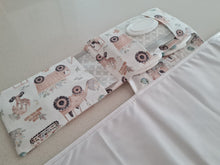 Load image into Gallery viewer, Pastel Construction Nappy change mat clutch (Pre Order - Dispatches in 12 days)