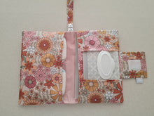Load image into Gallery viewer, Pink Retro Floral Nappy Wallet