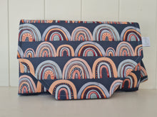 Load image into Gallery viewer, Midnight Rainbows Nappy Change Mat Clutch