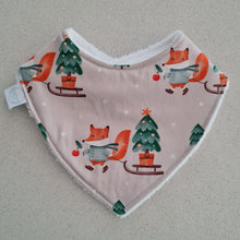 Load image into Gallery viewer, Foxy Xmas Dribble Bib