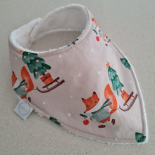 Load image into Gallery viewer, Foxy Xmas Dribble Bib