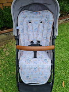 Shelby Turtle / Dusty Rose Universal Pram Liner