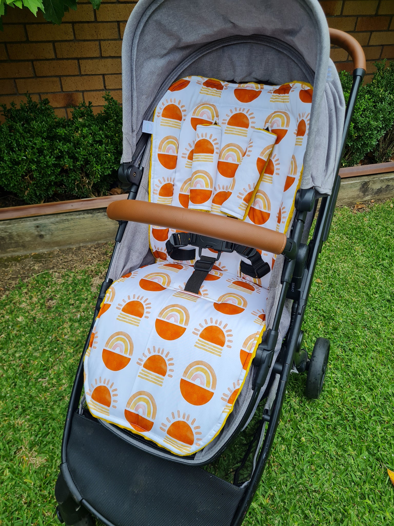 Desert Sunrise Mustard Universal Pram Liner – Leashy Lou
