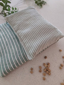 Sage Stripe Linen Medium Heat pack