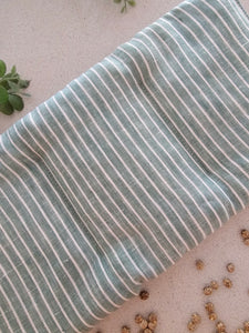 Sage Stripe Linen Medium Heat pack