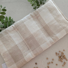 Load image into Gallery viewer, Beige Gingham Linen Medium Heat pack