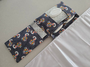 Peacock Nappy change mat clutch DELUXE