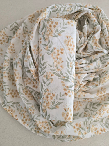 Botanical Cotton Muslin Swaddle LRG