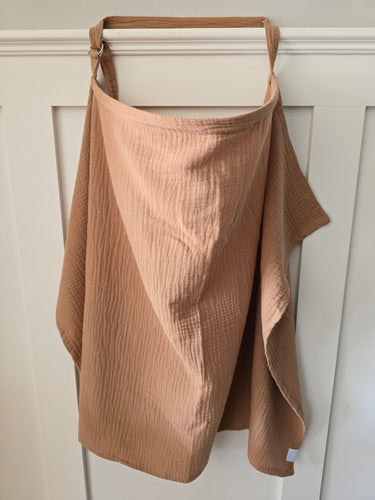 Caramel Muslin Breastfeeding cover