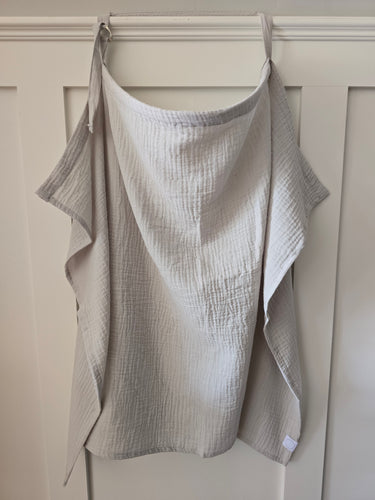 Grey Muslin Breastfeeding cover