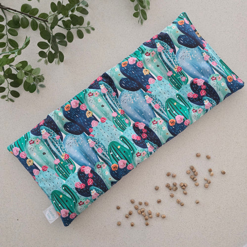 Floral Cactus / Blue Corduroy Large Heat pack