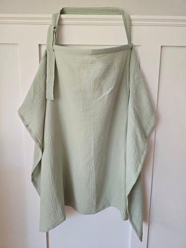 Sage Muslin Breastfeeding cover