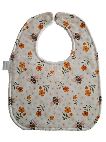 Floral Bees waterproof Bib