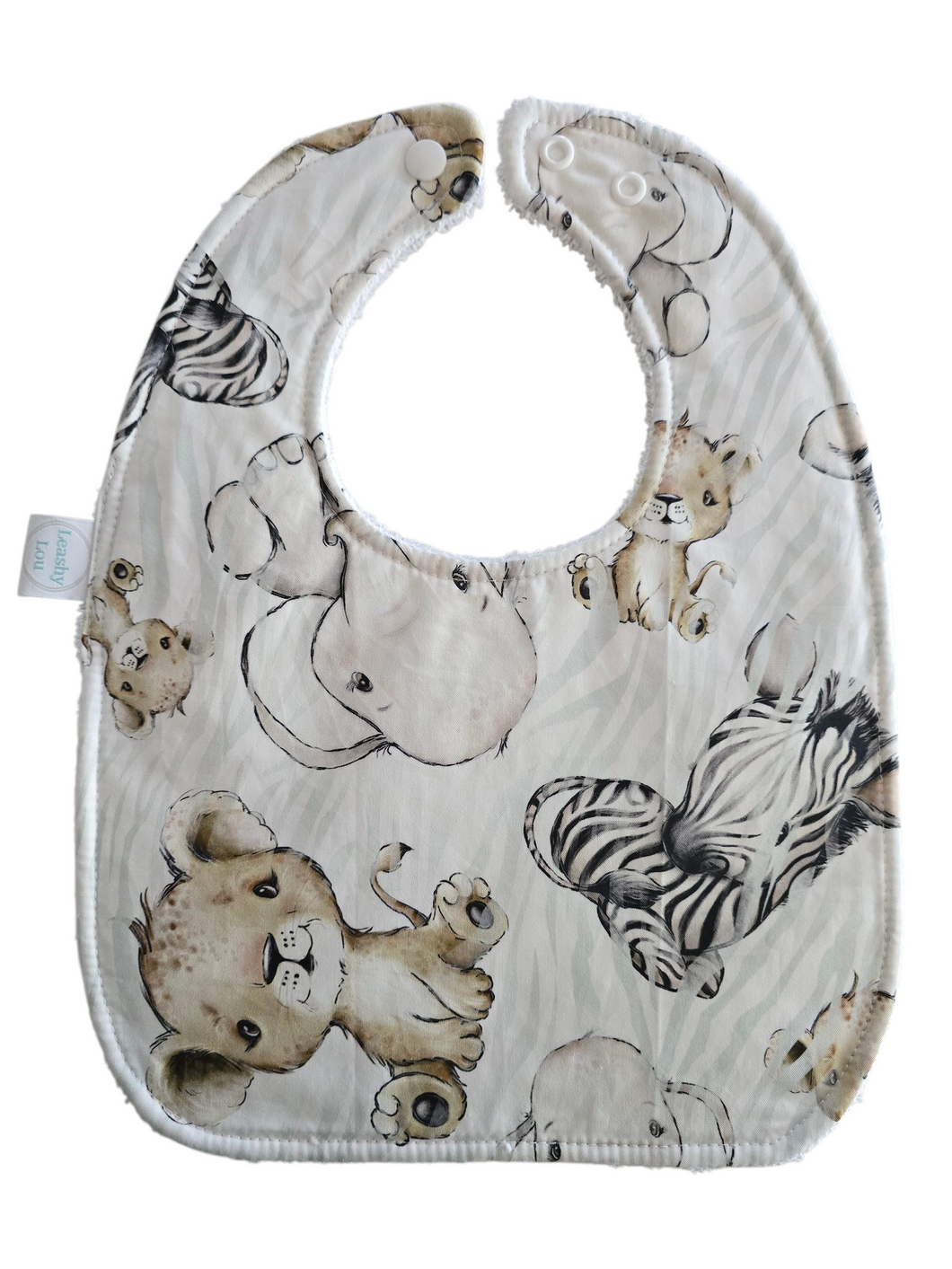 African Animals waterproof Bib