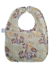 Load image into Gallery viewer, Green Safari Animals Waterproof Bib