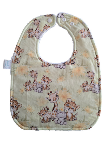 Green Safari Animals Waterproof Bib