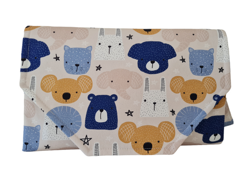 Animal Faces change mat clutch DELUXE (2NDS)