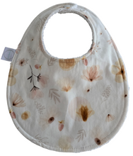 Load image into Gallery viewer, Pastel Flowers Oval Bib