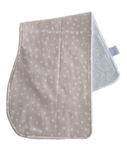 Load image into Gallery viewer, Light Pink Polka Dots Burp Cloth
