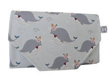 Load image into Gallery viewer, Wendy the Whale Nappy change mat clutch STANDARD