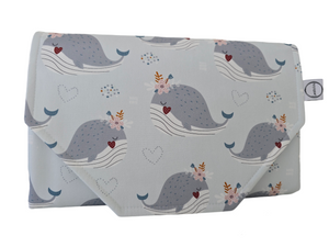 Wendy the Whale Nappy change mat clutch STANDARD