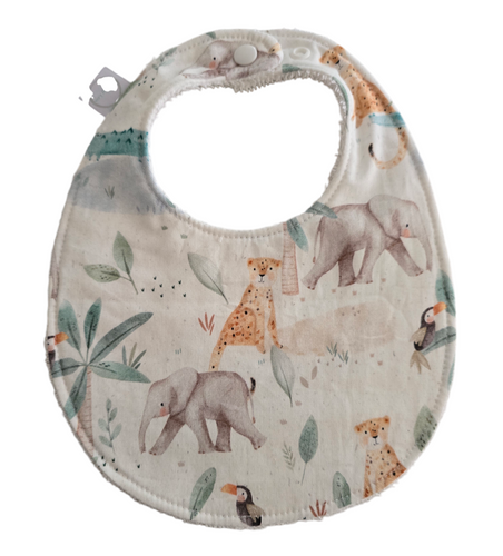 Leo In The Jungle Oval Bib