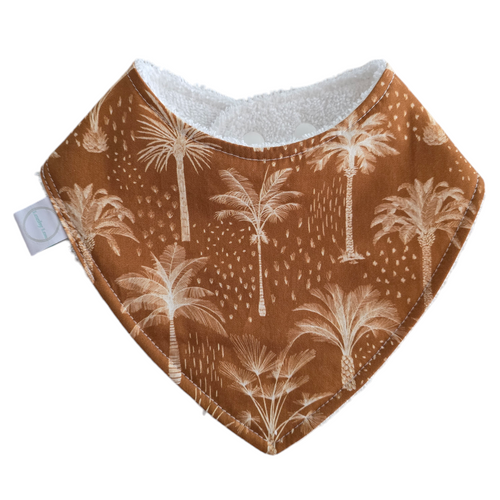 Mustard Palm Dribble Bib