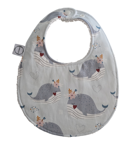 Wendy Whale Oval Bib