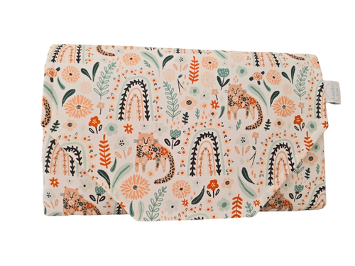 Rainbow Jungle Nappy change mat clutch DELUXE