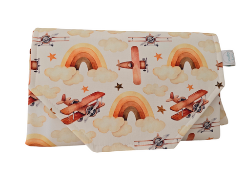 Vintage Sky Nappy change mat clutch DELUXE