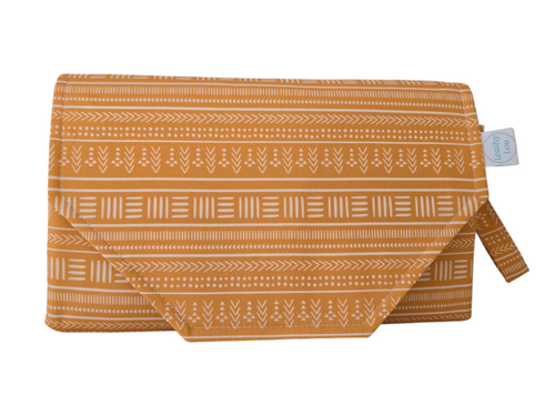 African Mudcloth Nappy change mat clutch DELUXE