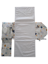 Load image into Gallery viewer, Rockets In Space Nappy change mat clutch DELUXE