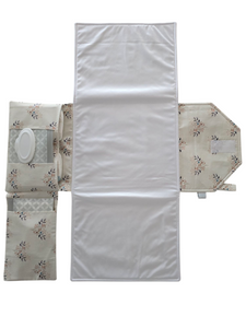 Floral Hearts Nappy change mat clutch DELUXE