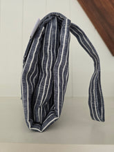 Load image into Gallery viewer, Denim Stripe change mat clutch (Pre Order - Dispatches in 12 days)