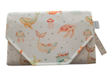 Load image into Gallery viewer, Boho Under the sea Nappy change mat clutch DELUXE