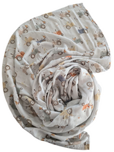 Load image into Gallery viewer, Tractor Bamboo Cotton Muslin Swaddle
