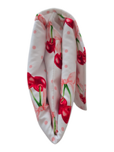 Load image into Gallery viewer, Cherry Bows Nappy change mat clutch STANDARD