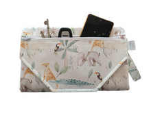 Load image into Gallery viewer, Leo Lion &amp; Friends Nappy change mat clutch w/Zippered Pocket