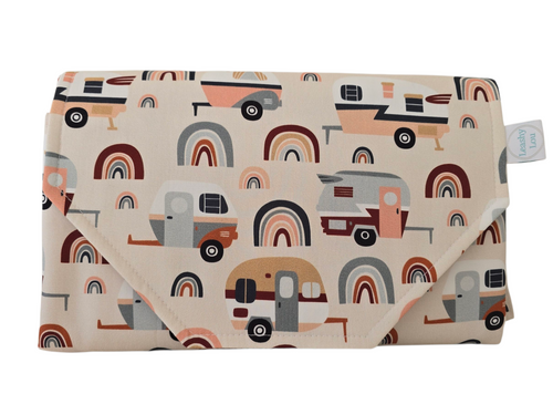 Retro Campers Nappy change mat clutch DELUXE