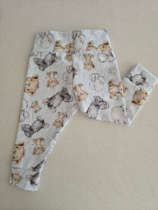 Safari Animal leggings sz 3-6 Months