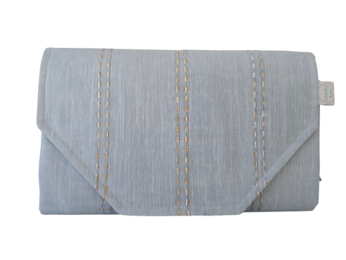 Blue Stripe change mat clutch DELUXE