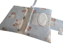 Load image into Gallery viewer, Floral Tractor Nappy Wallet