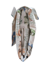 Load image into Gallery viewer, Aussie Animal Check Nappy change mat clutch DELUXE