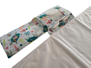 Floral Turtle change mat clutch DELUXE