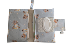 Load image into Gallery viewer, Floral Tractor Nappy Wallet